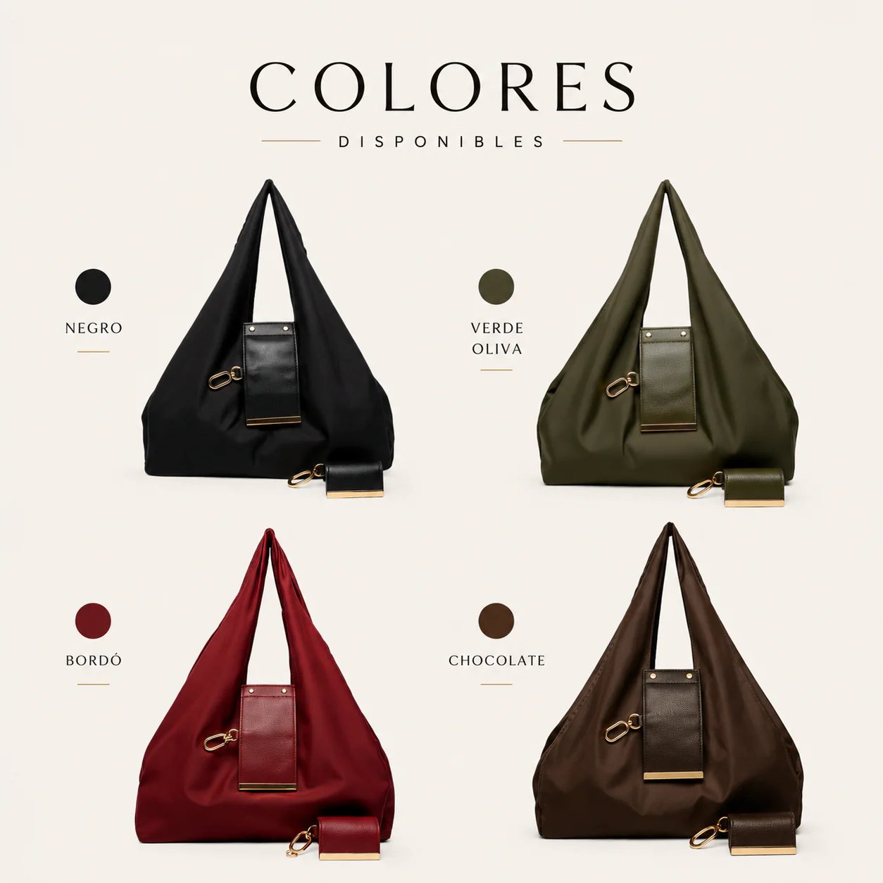 Varelli Charm Transformable Bag – Stylish Vegan Leather Tote & Keychain Charm