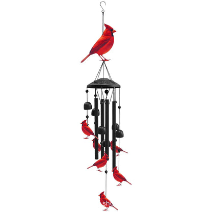 Cardinal Memorial Wind Chime Hanging Ornament for Garden and Patio