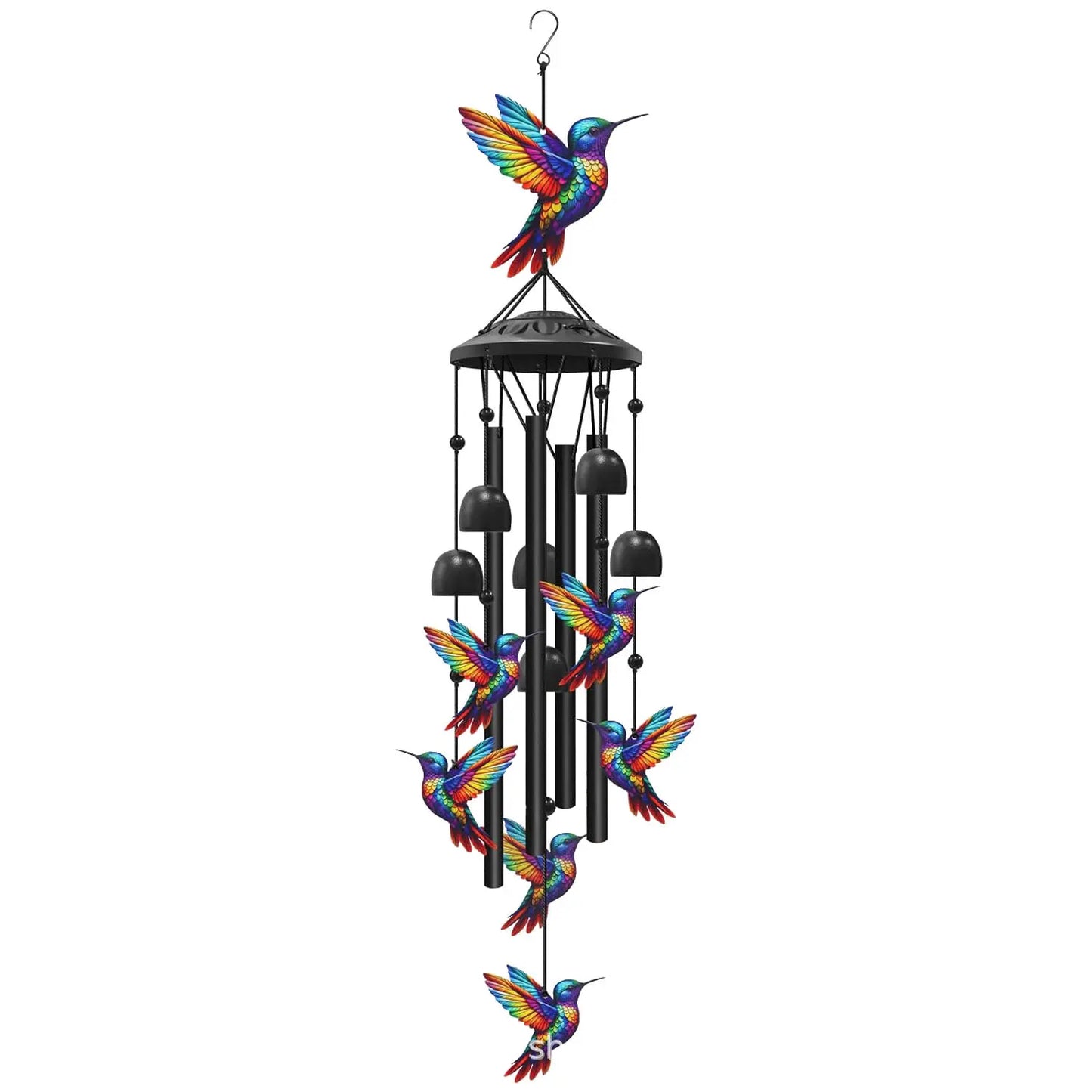 Cardinal Memorial Wind Chime Hanging Ornament for Garden and Patio