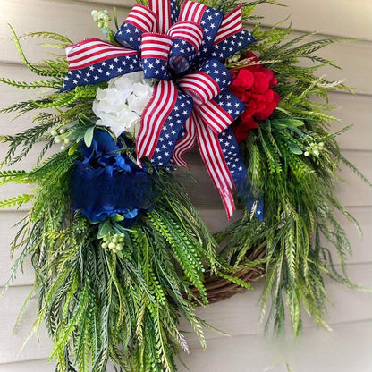 🌸Handcrafted Hydrangea Wreath – The Perfect All-Season Front Door Decor